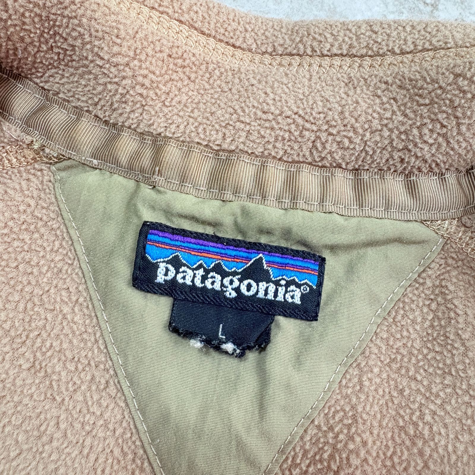 90s USA製 patagonia Micro D-LUXE Pullover【 beige 】パタゴニア 