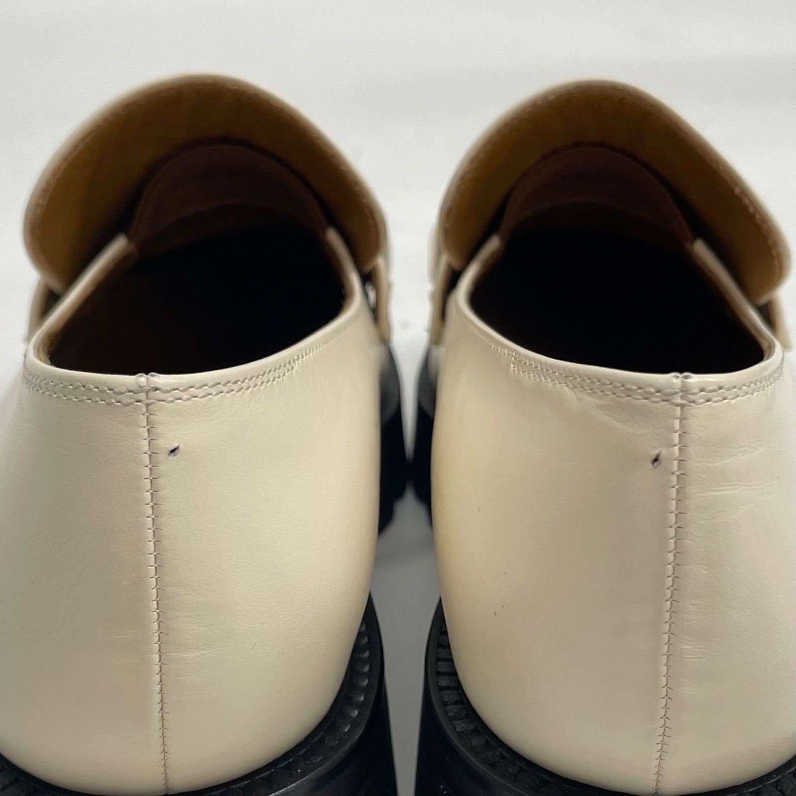 L unique et moi リュニックエモア COLETTE ボリュームソールローファー レザーシューズ TOMORROWLAND トゥモローランド アイボリー サイズ22 1|2 レディース ゴーゴー古着マルイファミリー溝口店 26 No.84 KIN-KAAI_COM