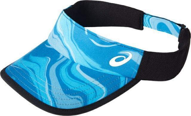 asics アシックス GRAPHIC VISOR リボーンブルー S 3043A084 400 | スポーツ用品 スポーツ グッズ ツール アクセサリー 雑貨 小物 使いやすい 定番 ファッション小物 テニス S サイズ 帽子 バイザー 青 
