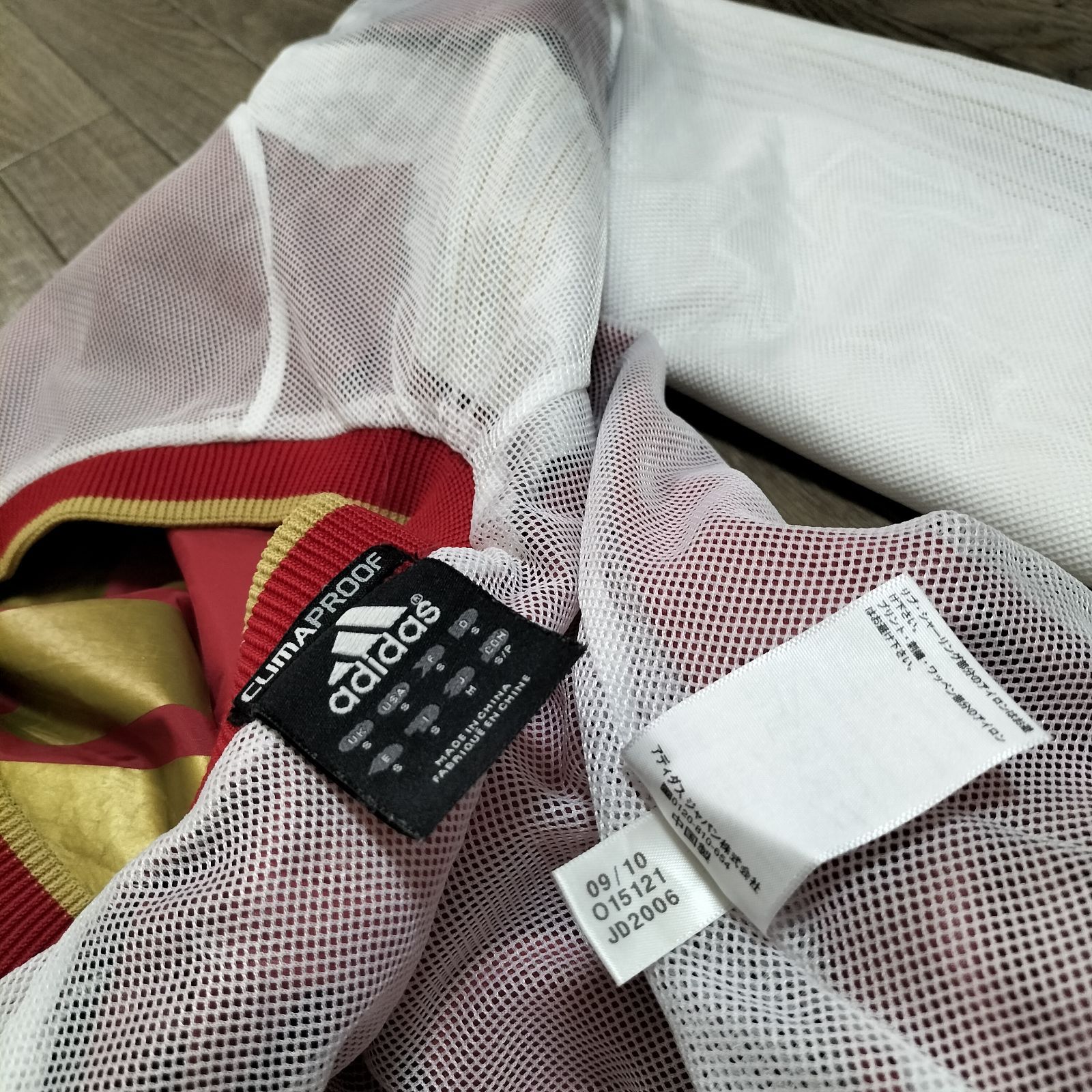 ☆old adidas 2010年製 ナイロンジャケット トラックジャケット プル 