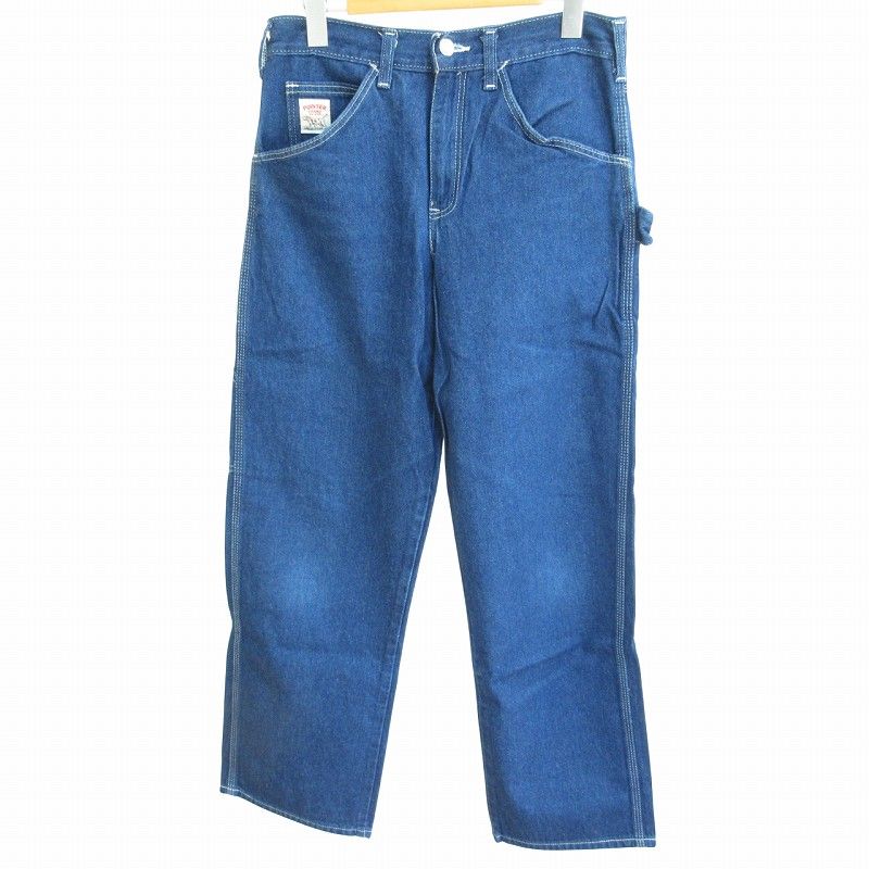 ポインター POINTER BRAND 美品 ペインターパンツ ワークパンツ ストレート ジップフライ USA製 青 ブルー W30 L32 約M 1117