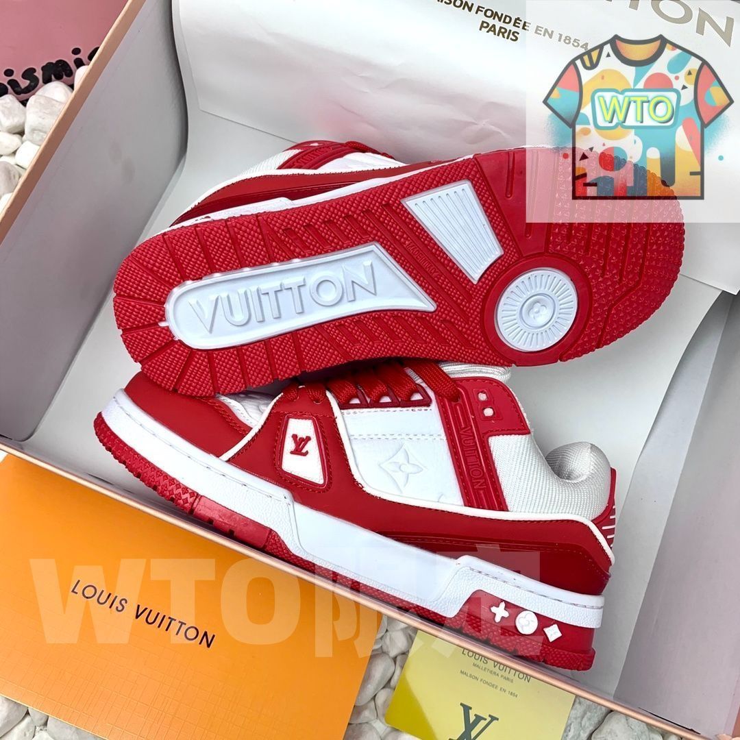 LOUIS VUITTON Trainer レザーカジュアルロートップファッション