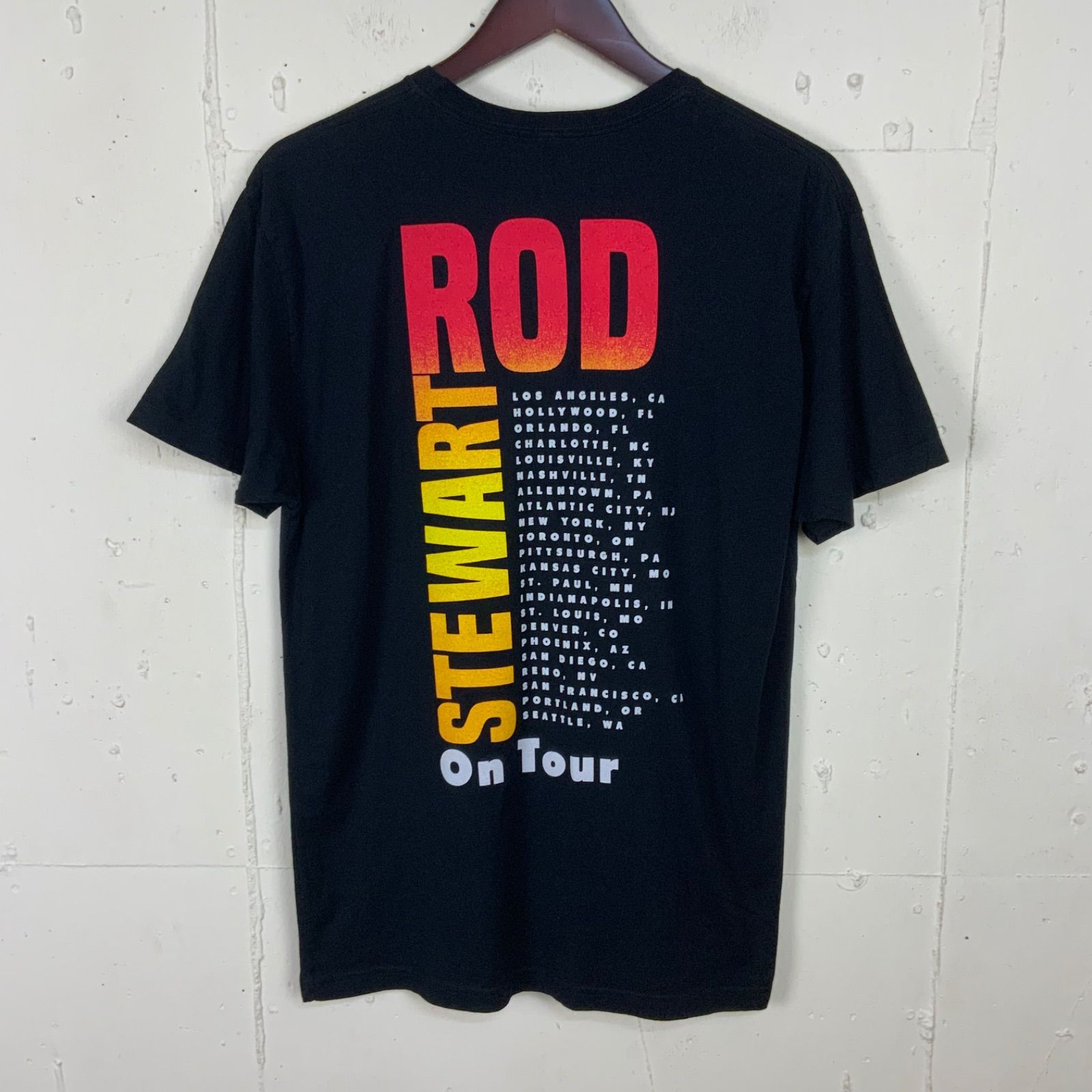 ROD STEWART ロッドスチュワート バンドTシャツ 黒 ブラック