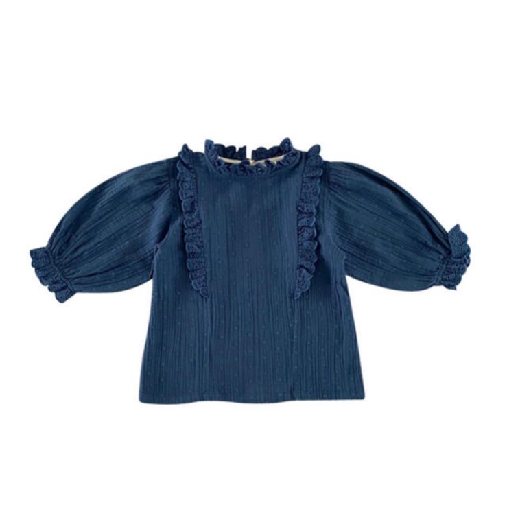 liilu STELLA BLOUSE -Ocean Blue- 2y