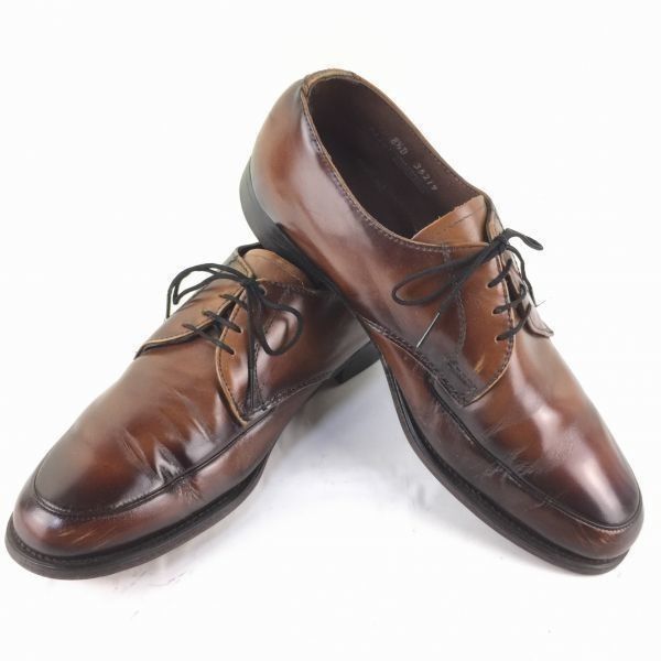 交換OK 70s-80s? Vintage| J.Cペニー 8.5D|26.0-26.5 茶|BROWN Uチップ ビジネスシューズ グッドイヤー製法|メンズ 菅NO.ZC-24<sale>