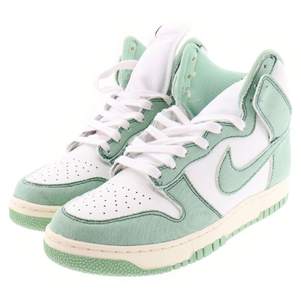 NIKE (ナイキ) WMNS DUNK HIGH 1985 Enamel Green DV1143-300 ウィメンズ ダンク エナメルグリーン  ハイカットスニーカー ホワイト/グリーン US10.5/27.5cm - メルカリ