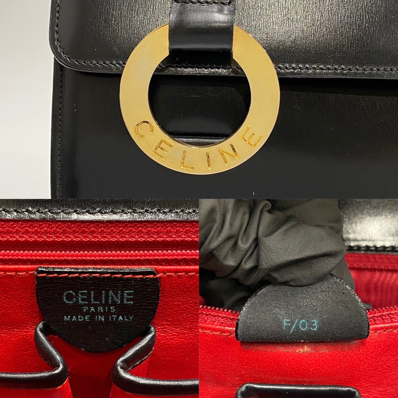 極 美品 希少品 CELINE セリーヌ ヴィンテージ サークルロゴ 金具