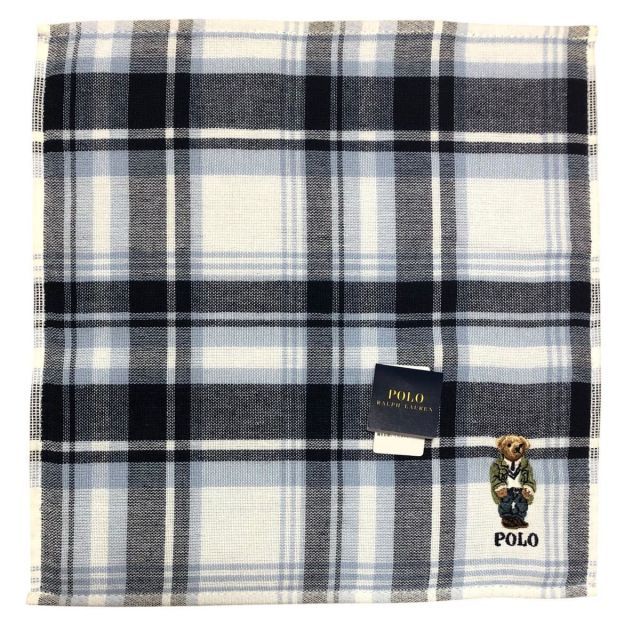 未使用　RALPH LAURENハンカチ　ラルフローレン　ヴィンテージ　ひまわり 未使用】ポロラルフローレン ハンカチ タオル テディベア くま