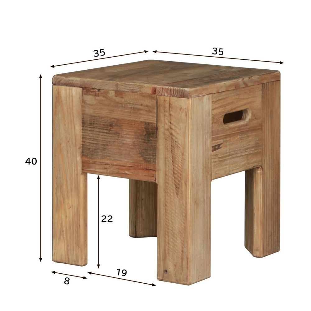 スツール　椅子　サイドテーブル　台　古家具　古道具　アンティーク　昭和レトロ スツール 椅子 天然木 古木 古材 ミニテーブル サイドテーブル 無垢