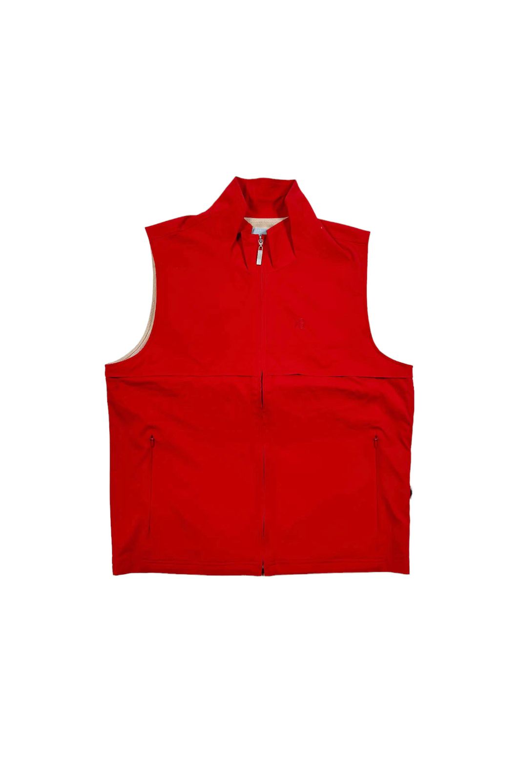 KENZO GOLF vest ケンゾーゴルフ ベスト フルジップ レッド