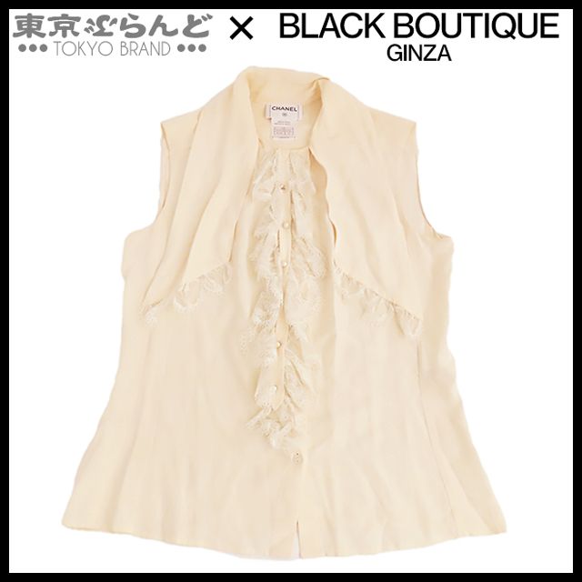 シャネル CHANEL ココボタン ノースリーブシャツ P24768W03442 
