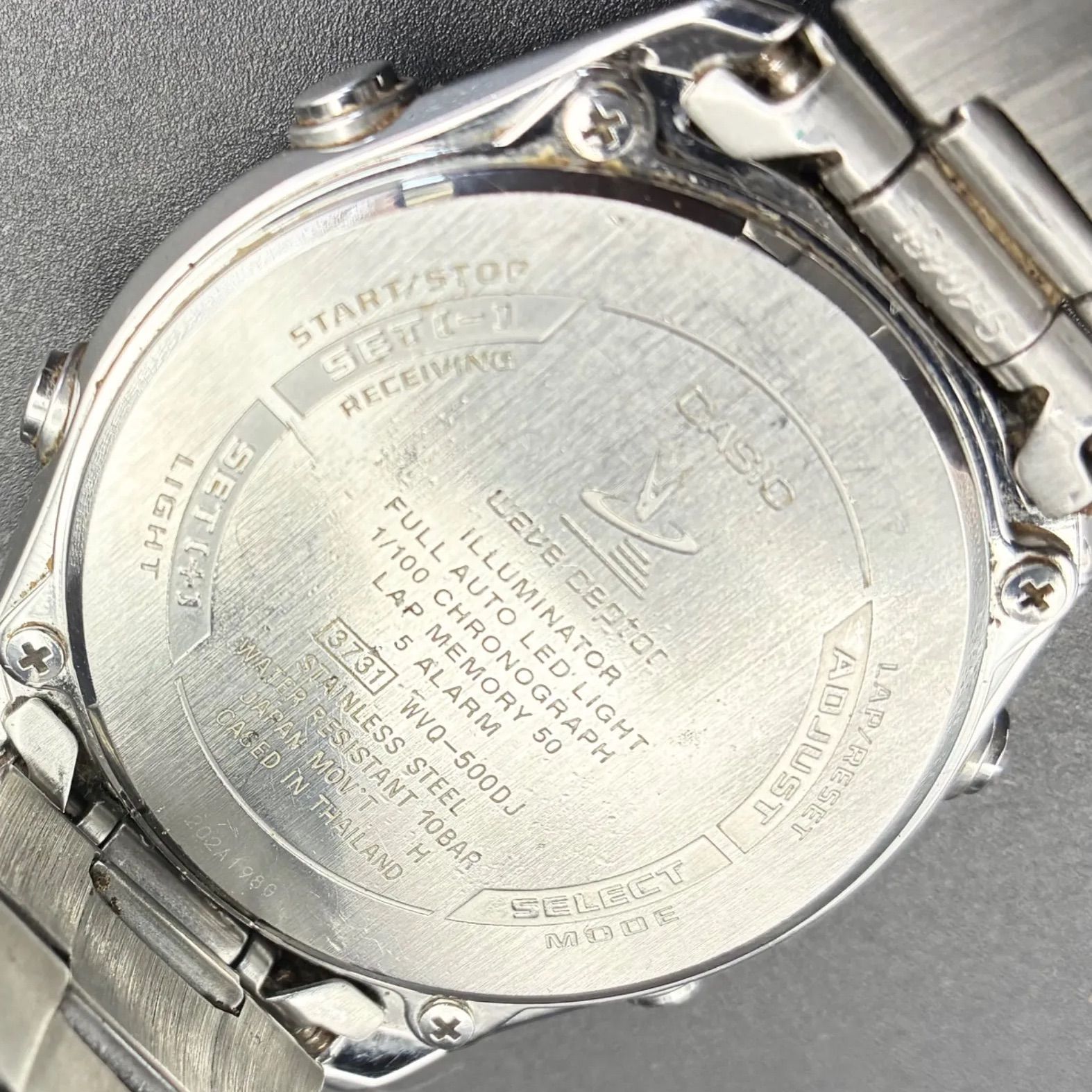 CASIO】カシオ WVQ-500DJ 電波ソーラー デジアナ腕時計 稼働品 - メルカリ