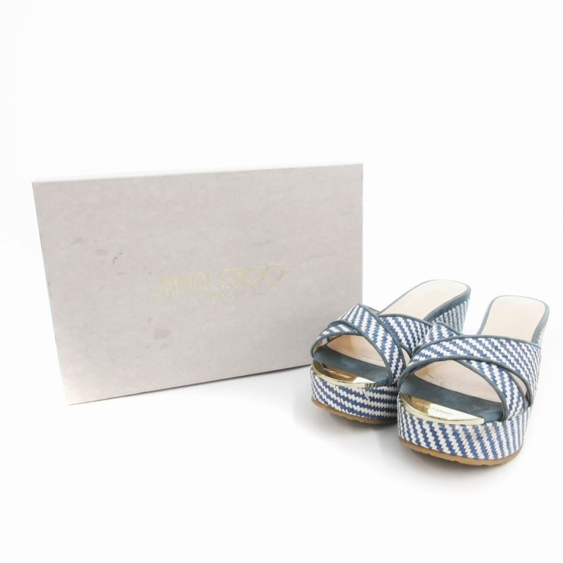 ジミーチュウ JIMMY CHOO 美品 サンダル ウェッジソール