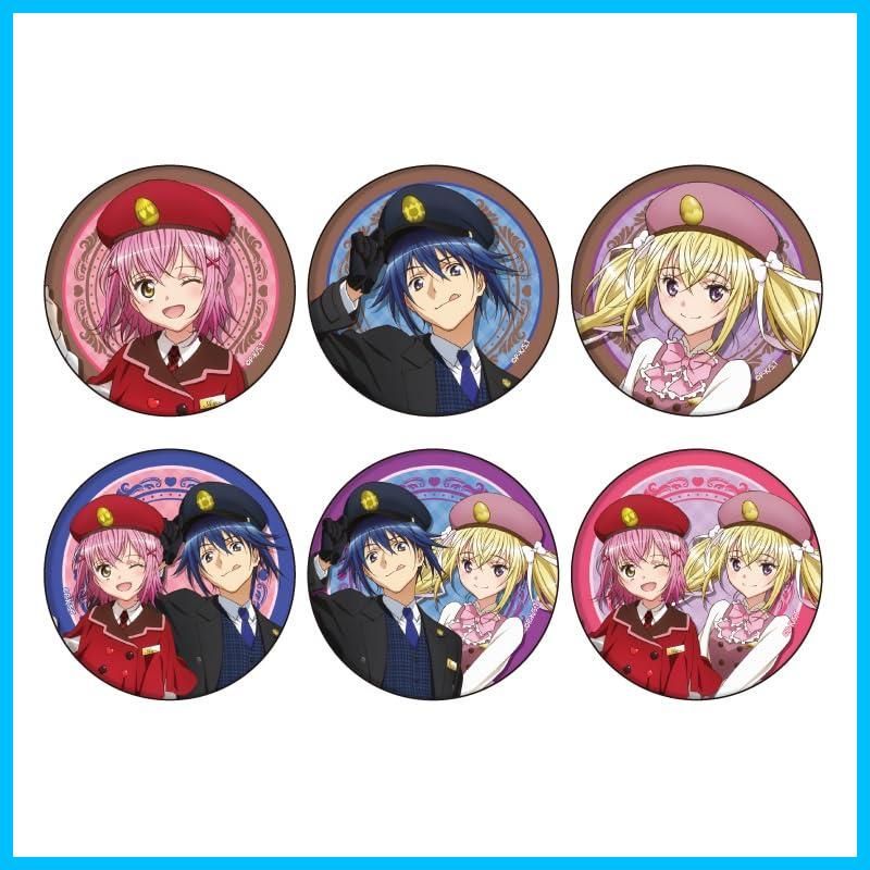 【特価セール】描き下ろしイラスト 缶バッジ クラシカル駅員風衣装ver. 01 6個入りBOX TVアニメ『しゅごキャラ』