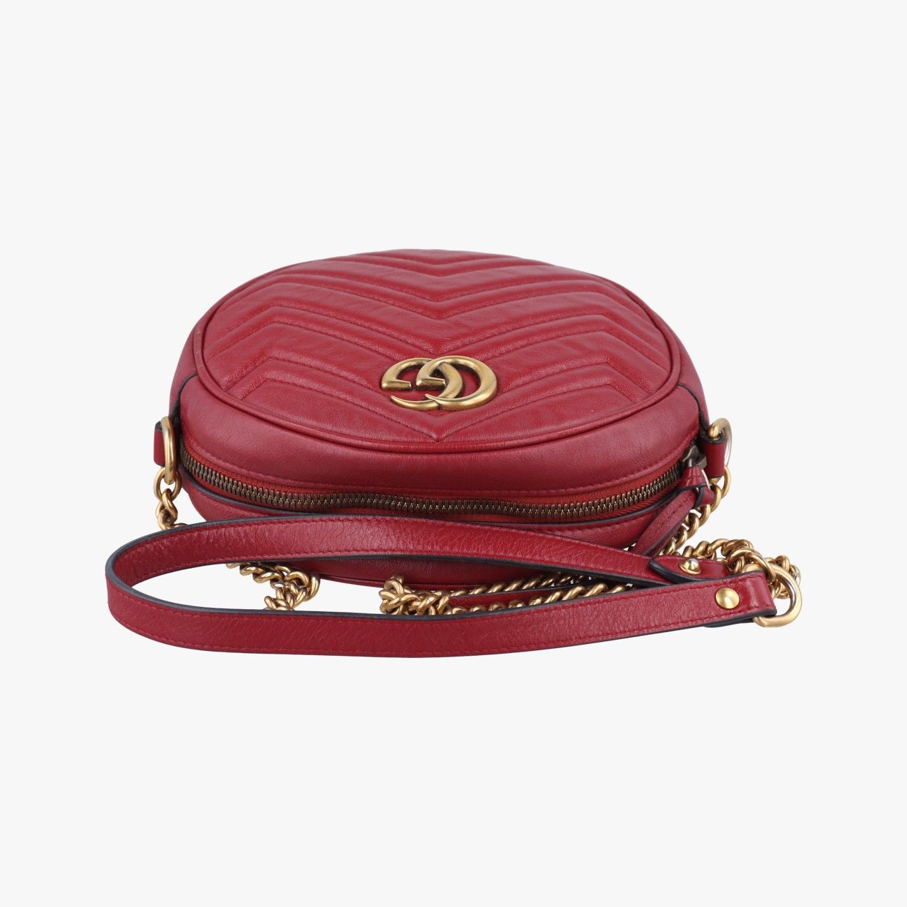 グッチGucciGGマーモントレッドレザー550154B027047362