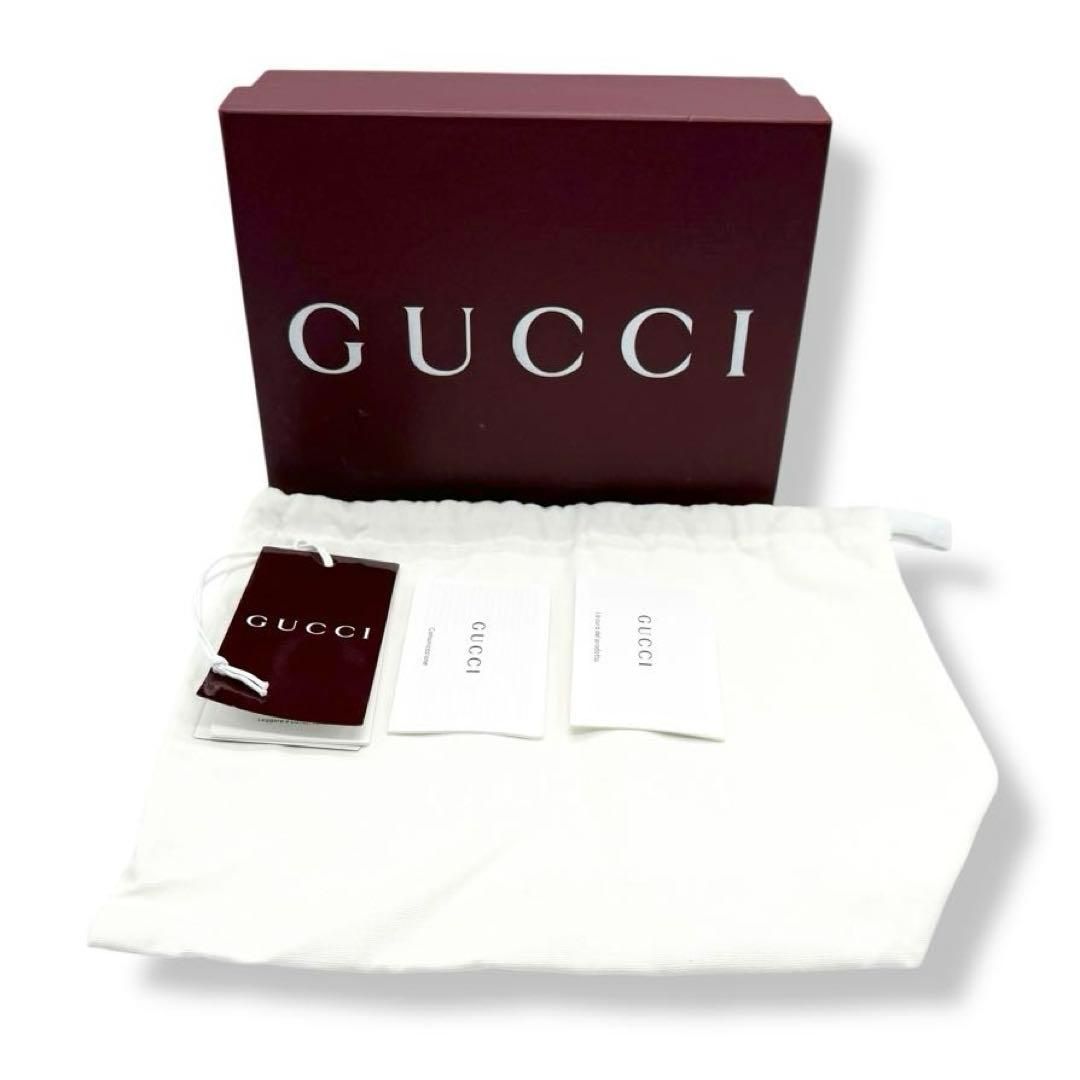 未使用 グッチ チェーンショルダーバッグ GGスーパーミニ 付属品完備