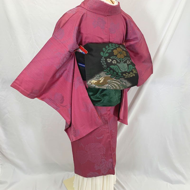 409aa7◇売り尽くしセール！アンティーク着物 蔦 葡萄 Kimono 大正