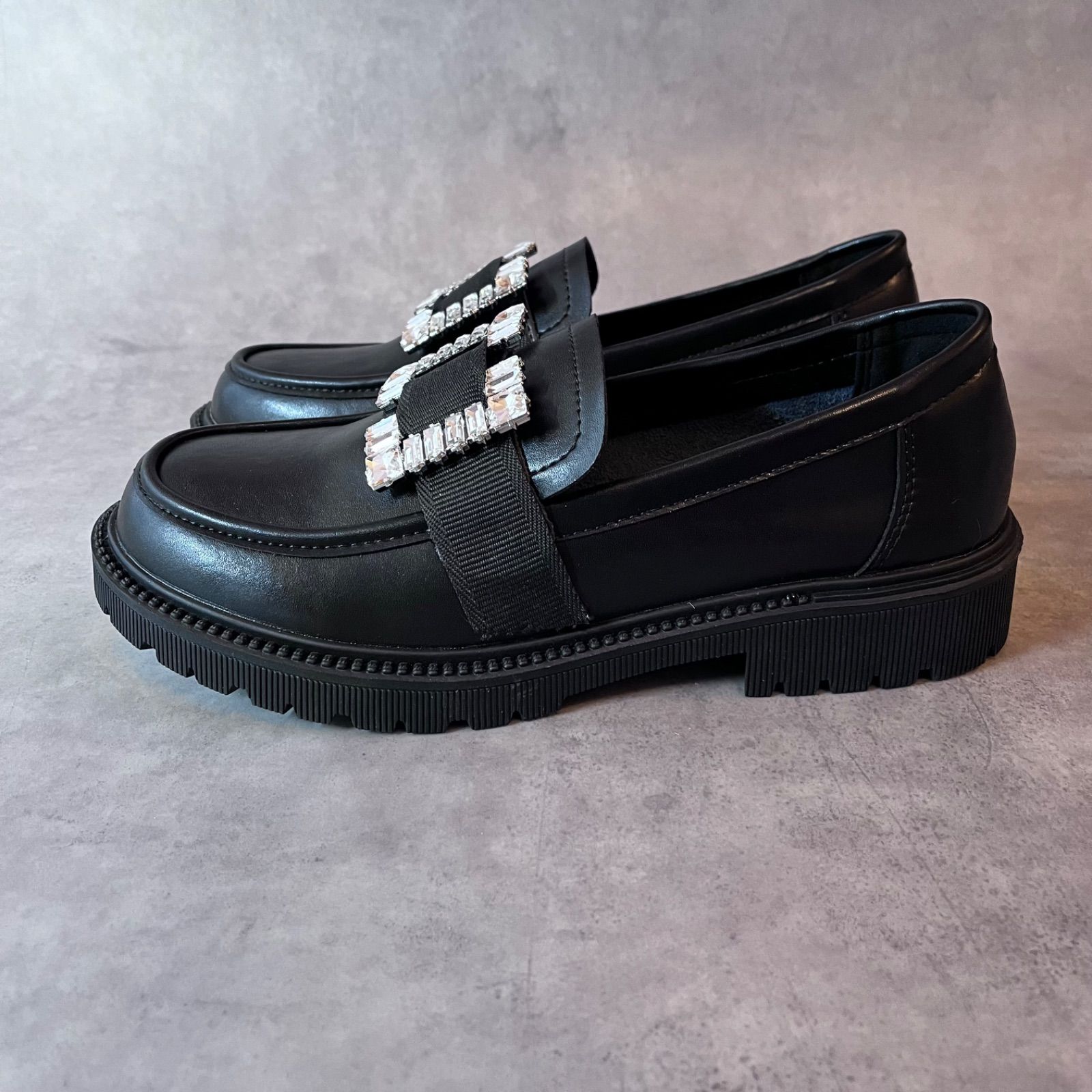 ohgaローファー（ビジュー付き） オオガ OHGA ビジューローファー