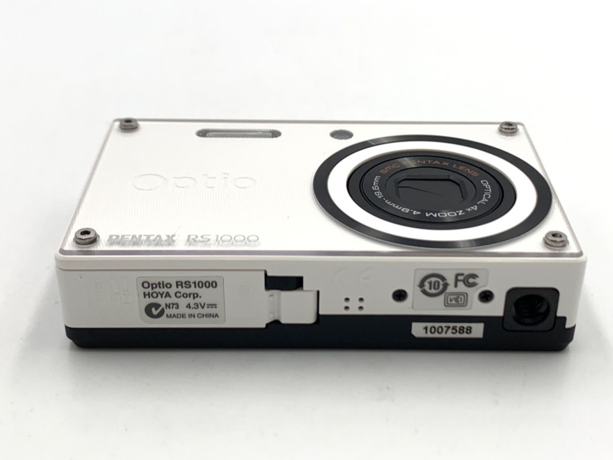 Pentax Optio RS1000 パールホワイト・未使用 中古】PENTAX ペンタックス Optio RS1000 パールホワイト