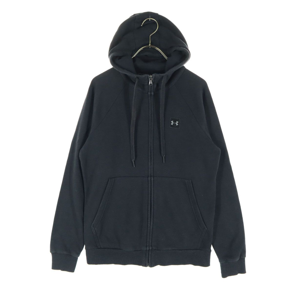 アンダーアーマー◆ジップアップ パーカー ブラック Mサイズ UNDER ARMOUR 「UNDER ARMOUR」 ジップアップパーカー M