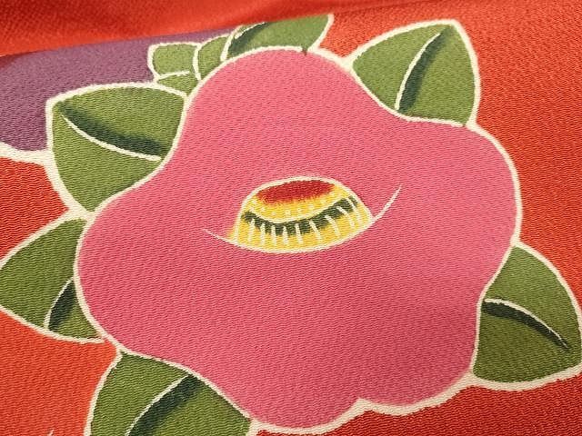 平和屋着物○塩瀬 九寸名古屋帯 花菱文 金彩 正絹 逸品 DAAX4232ps