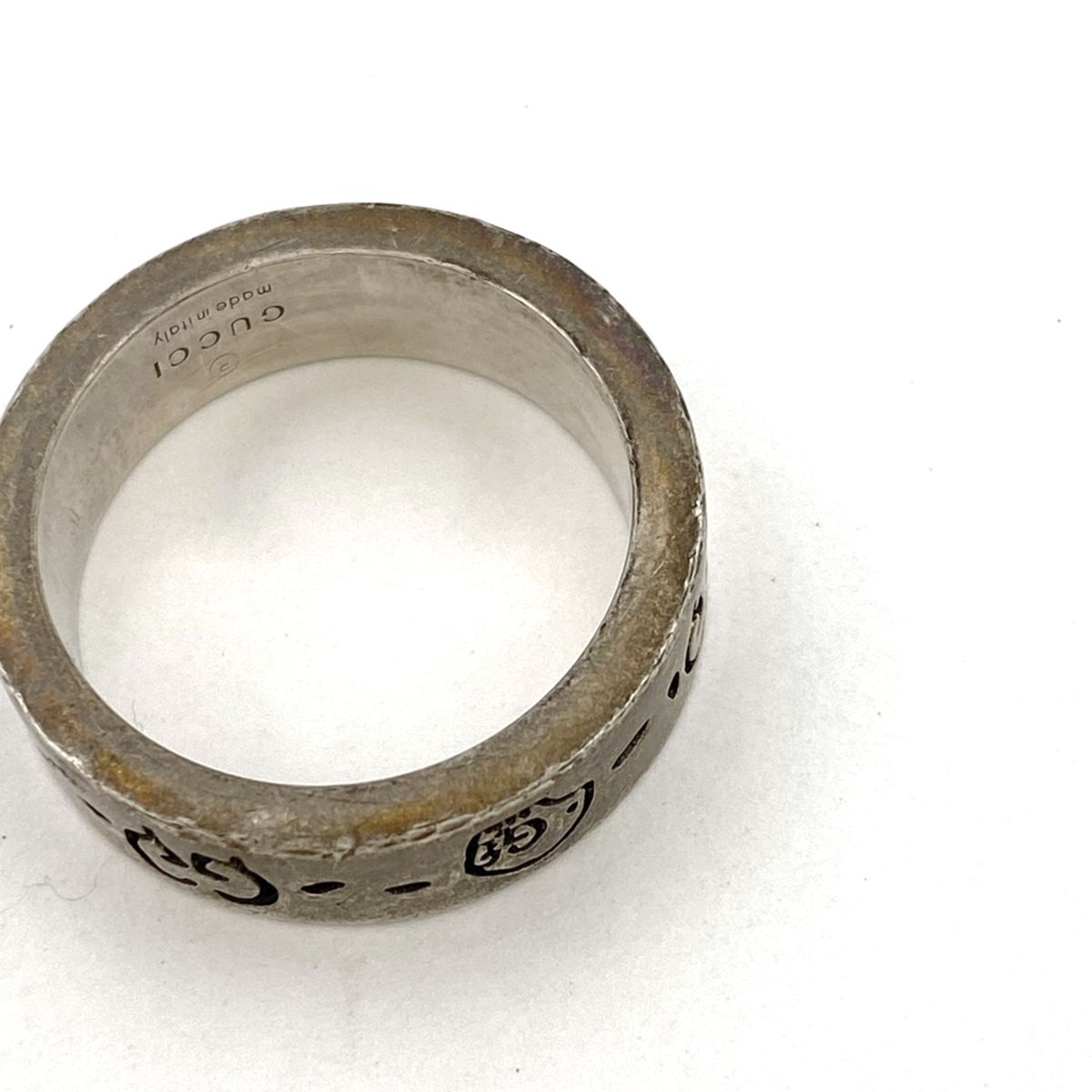 グッチ GUCCI グッチゴースト リング 指輪 ドクロ リング 14号  