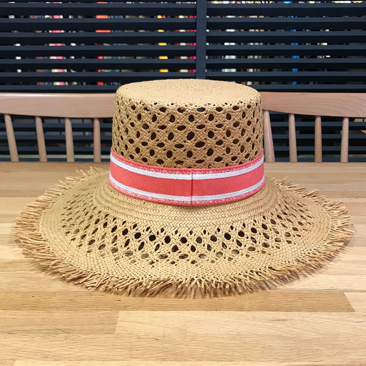 新品未使用　Christian Dior ストローハット Christian Dior ディオールリゾート ストローハット ベージュ
