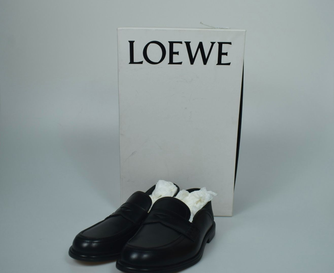 カンポ ローファー（ブラッシュドカーフ） ブラック - LOEWE