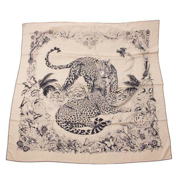 HERMES JUNGLE LOVE タグ有 カレジェアン140 ジャングルラブ エルメス  