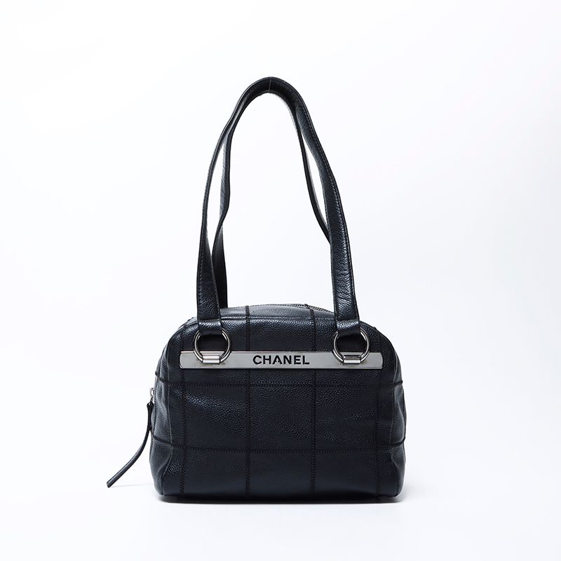 CHANEL シャネル ハンドバッグ 9番台 キャビア チョコバー ボストン  