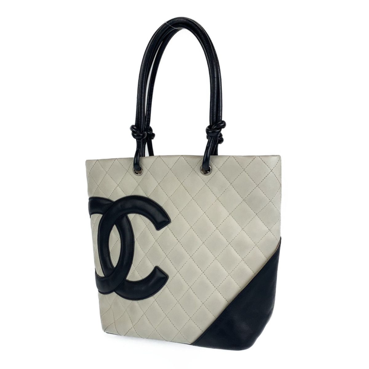CHANEL シャネル ヴィンテージ カンボンライン ココマーク ホワイト 白