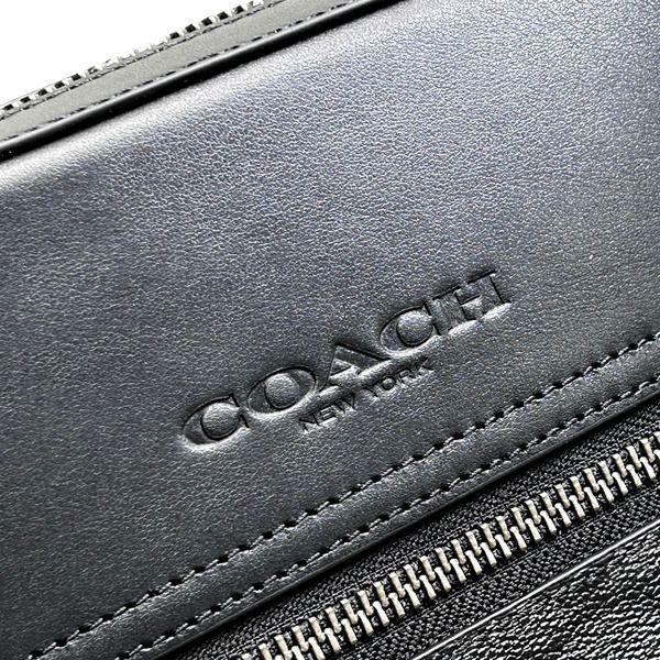 コーチ バッグ メンズ COACH ショルダーバッグ シグネチャー ヒューストン フライト バッグ 4010 QBMI5 チャコール×ブラック MMM