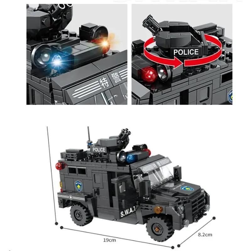 レゴ 互換 ミニフィグ 警察 特殊部隊 SWAT 装甲車 パトカー 警察官