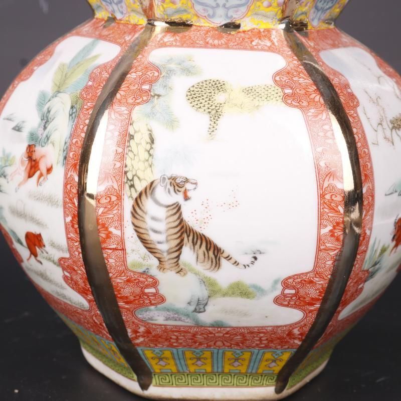 琺瑯彩十二支瓢簞瓶 景徳鎮 陶磁器 装飾品 工芸品 美術品 置物 琺瑯彩十二支瓢?瓶 景徳鎮 陶磁器 装飾品 工芸品 美術品 置物