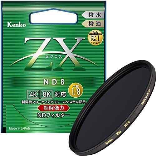 複数個口用❸ Kenko NDフィルター ZX ND8 82mm 光量調節用 絞り3段分減光 撥水・撥油