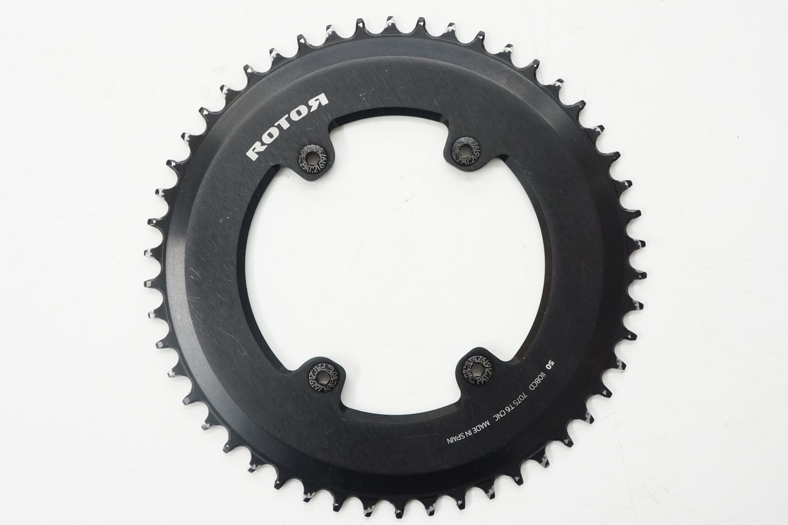 ROTOR 真円 DM ROUND RING 52/36 ブラック ROTOR Round ring DM 52⁄36
