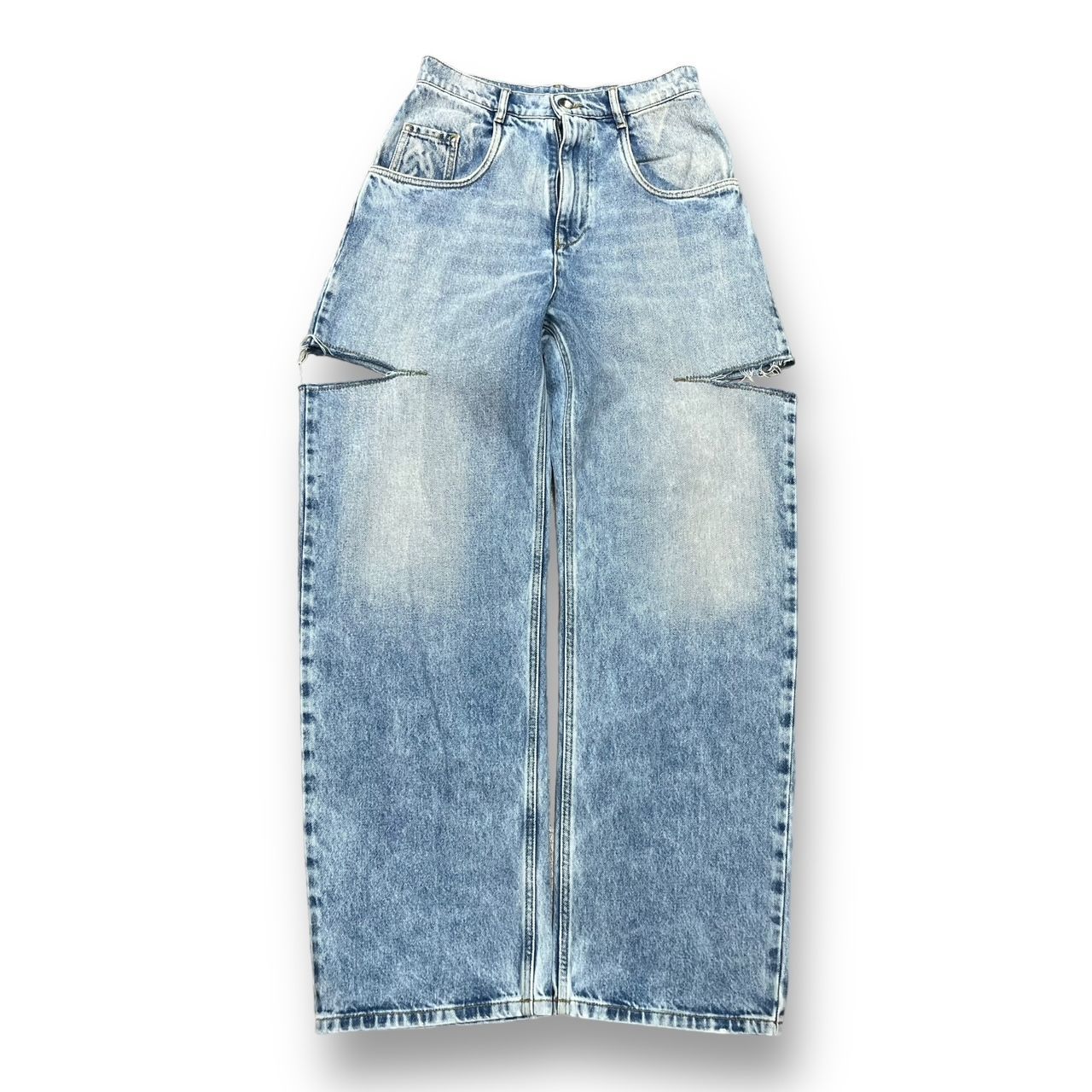 定価101200円 Maison Margiela 23SS SLASH DETAIL DENIM PANTS 定価101200円 Maison Margiela 23SS SLASH DETAIL DENIM PANTS