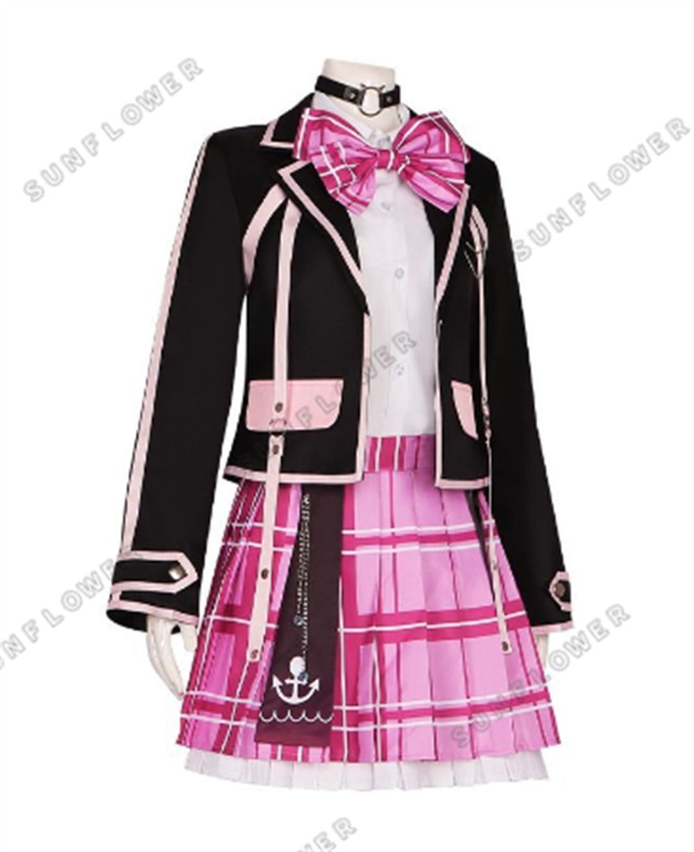 最先端 湊あくあ ウィッグ付き コスプレ VTuber ウィッグ付き（制服） コスプレ衣装