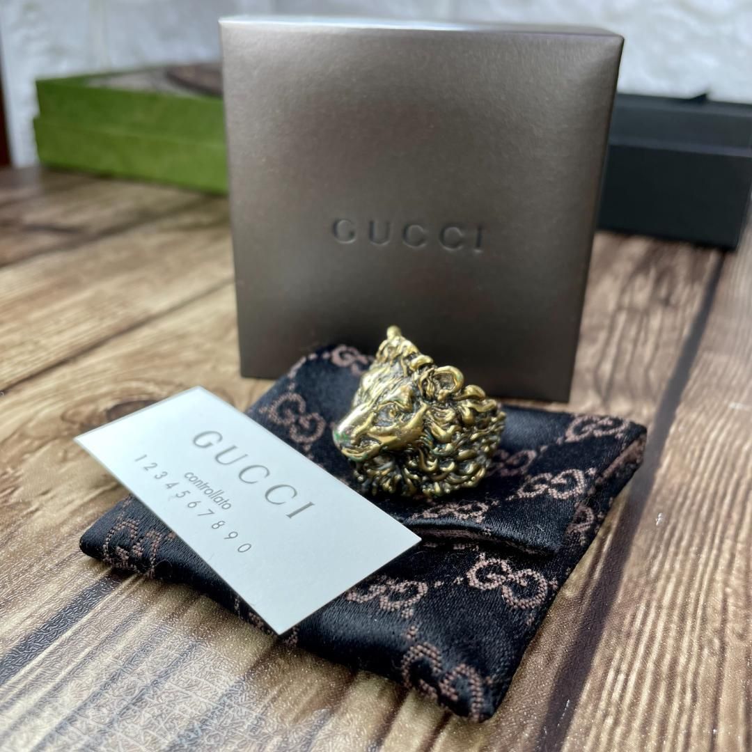 正規店仕入】 Gucci - GUCCI / グッチ ライオンリング 23号 日本サイズ