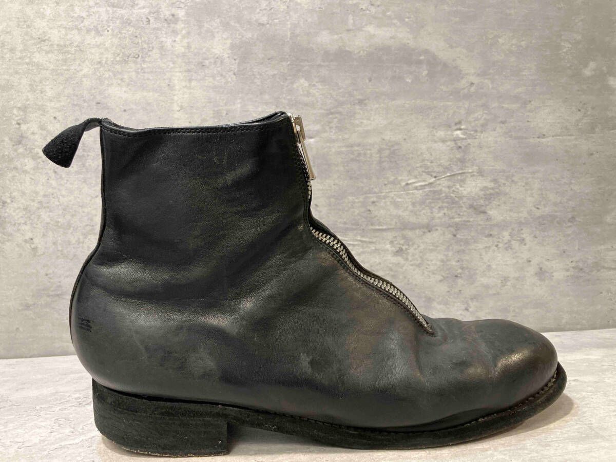 GUIDI PL1 FRONT ZIP BOOT フロントジップ ブーツ ブラック SIZE 42