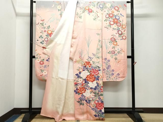 平和屋着物○豪華振袖 友禅 草花文 正絹 逸品 CAAZ0832vf - メルカリ