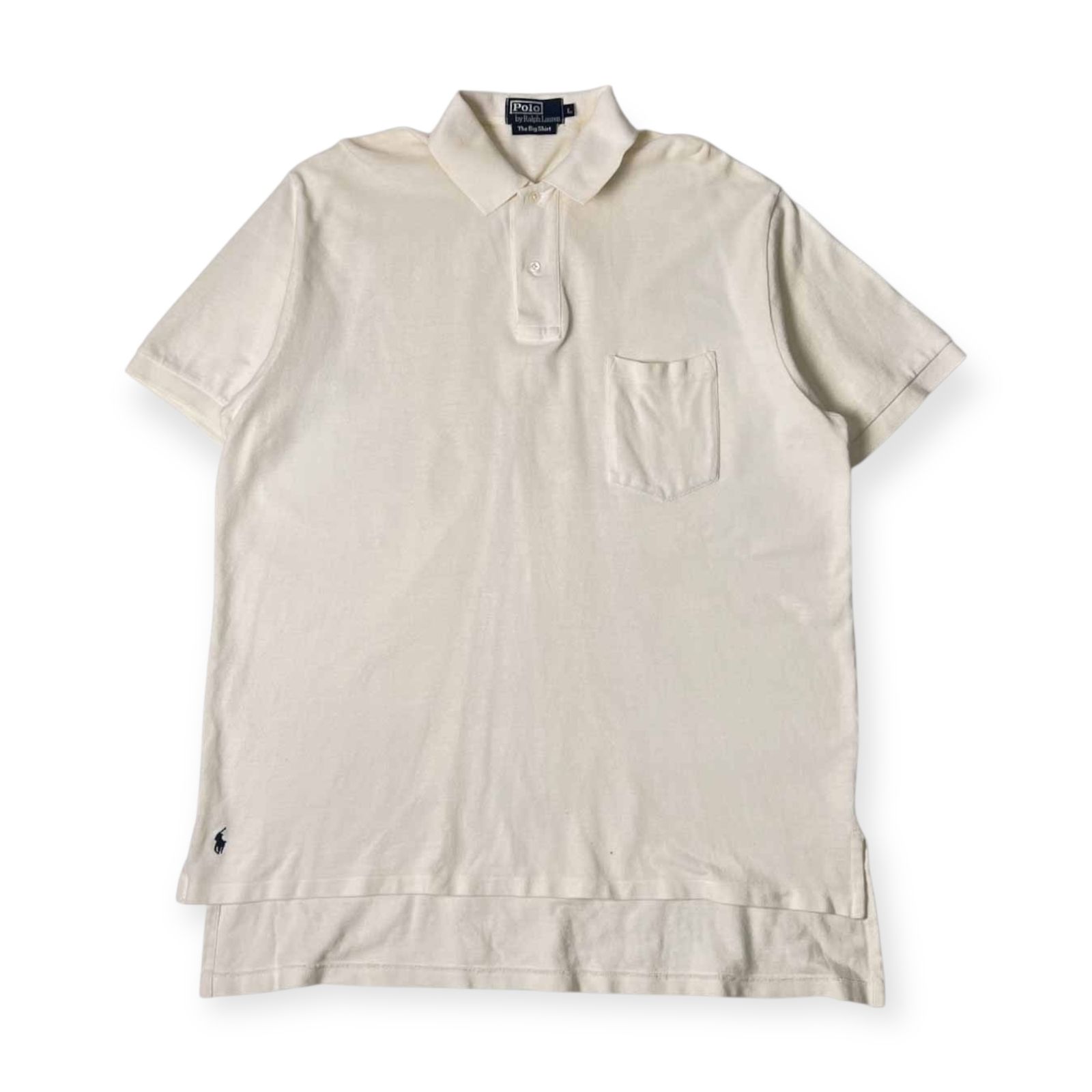 90s Polo by Ralph Lauren ラルフローレン The Big Shirt 鹿の子 半袖 