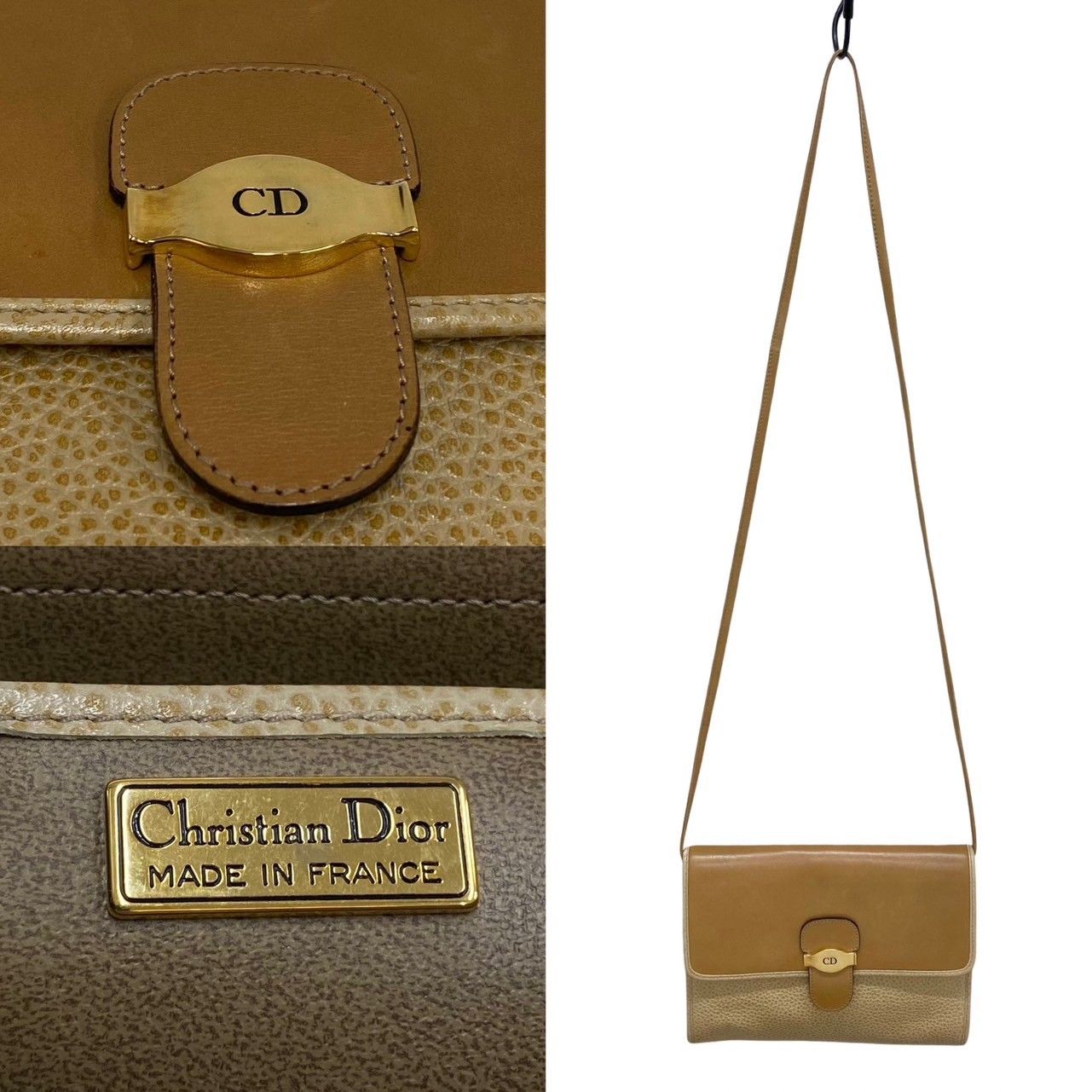 極 美品 Christian Dior クリスチャンディオール ヴィンテージ ロゴ