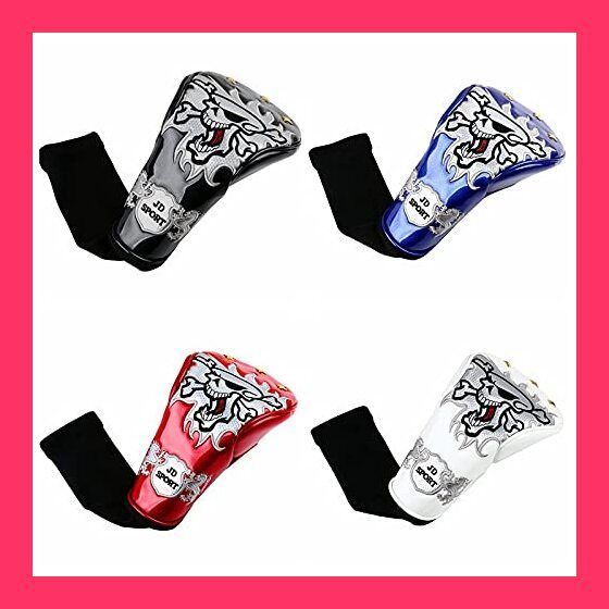 Funky!!★キングスカル＊ホワイト★ドライバーヘッドカバー4セット★ Funky!!☆キングスカル＊ホワイト☆ドライバーヘッドカバー4セット☆