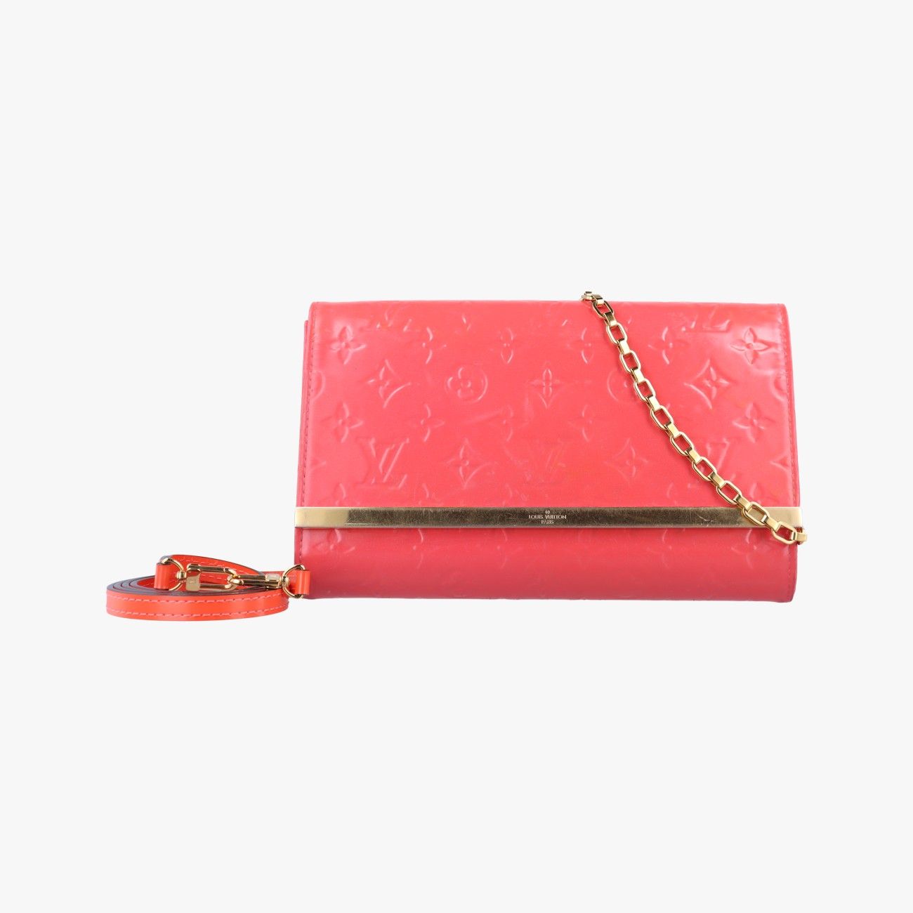 ルイヴィトンLouis Vuittonクラッチ アナ ポムダムール ヴェルニ M90095 TR4184