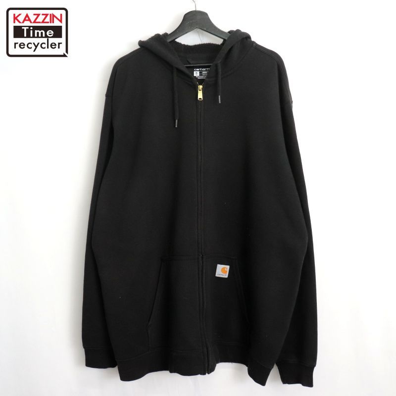00s〜 Carhartt ジップアップパーカー　XL メキシコ製　スウェット 00s メキシコ製 carharttカーハート ライナー付き スウェット