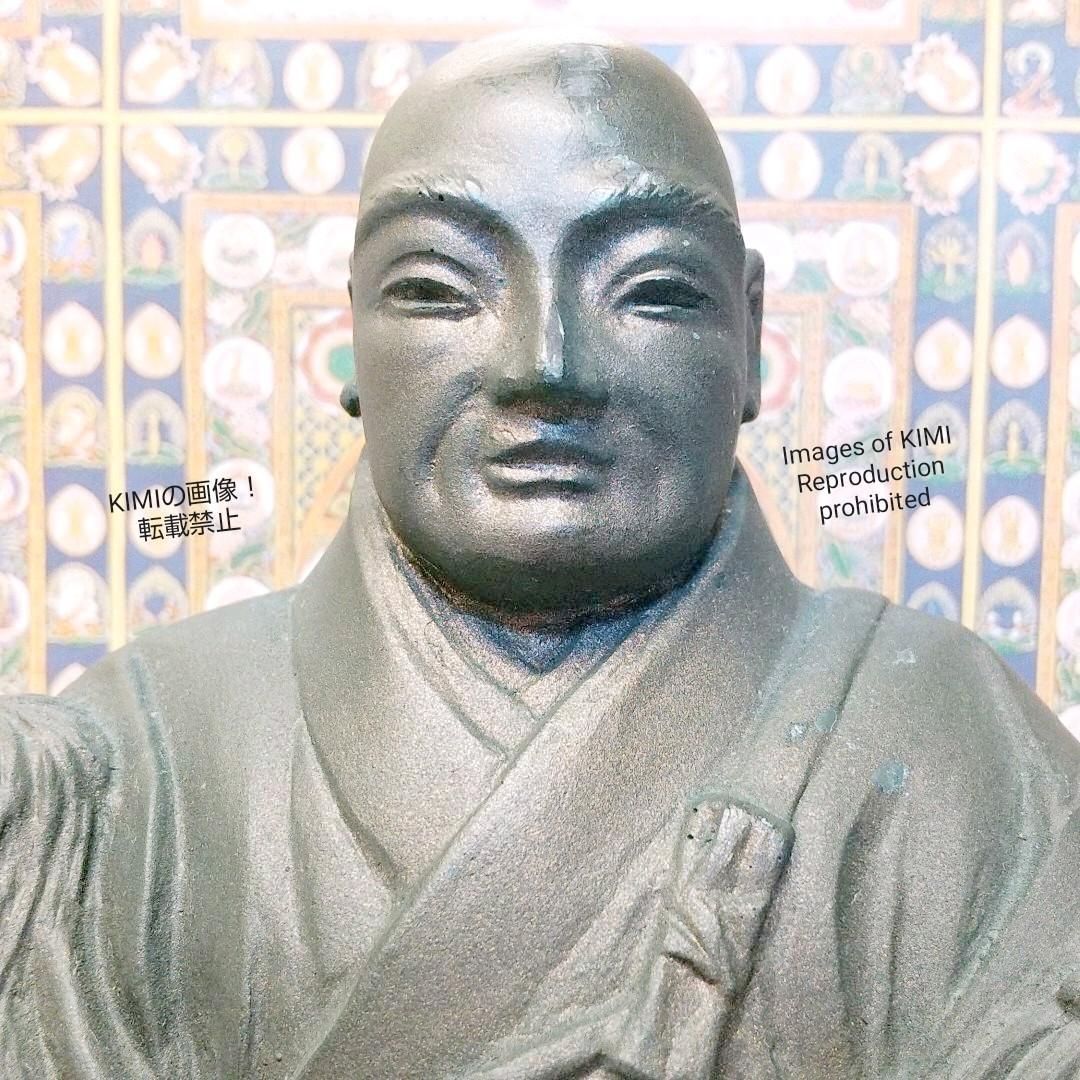 圧倒的存在感！ 日蓮上人坐像 高さ19cm 仏教美術 仏像 - メルカリ