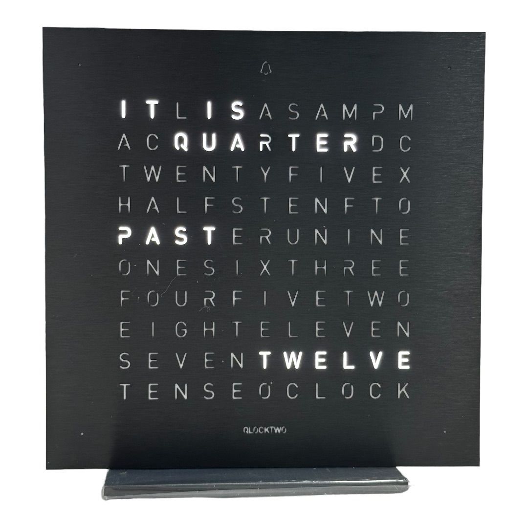 QLOCKTWO TOUCH DEEP BLACK