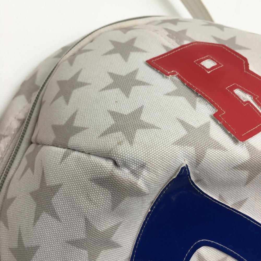 ラッセルノ シューズケース 白×グレー 星柄 ルチャマスク ゴルフ RUSSELUNO