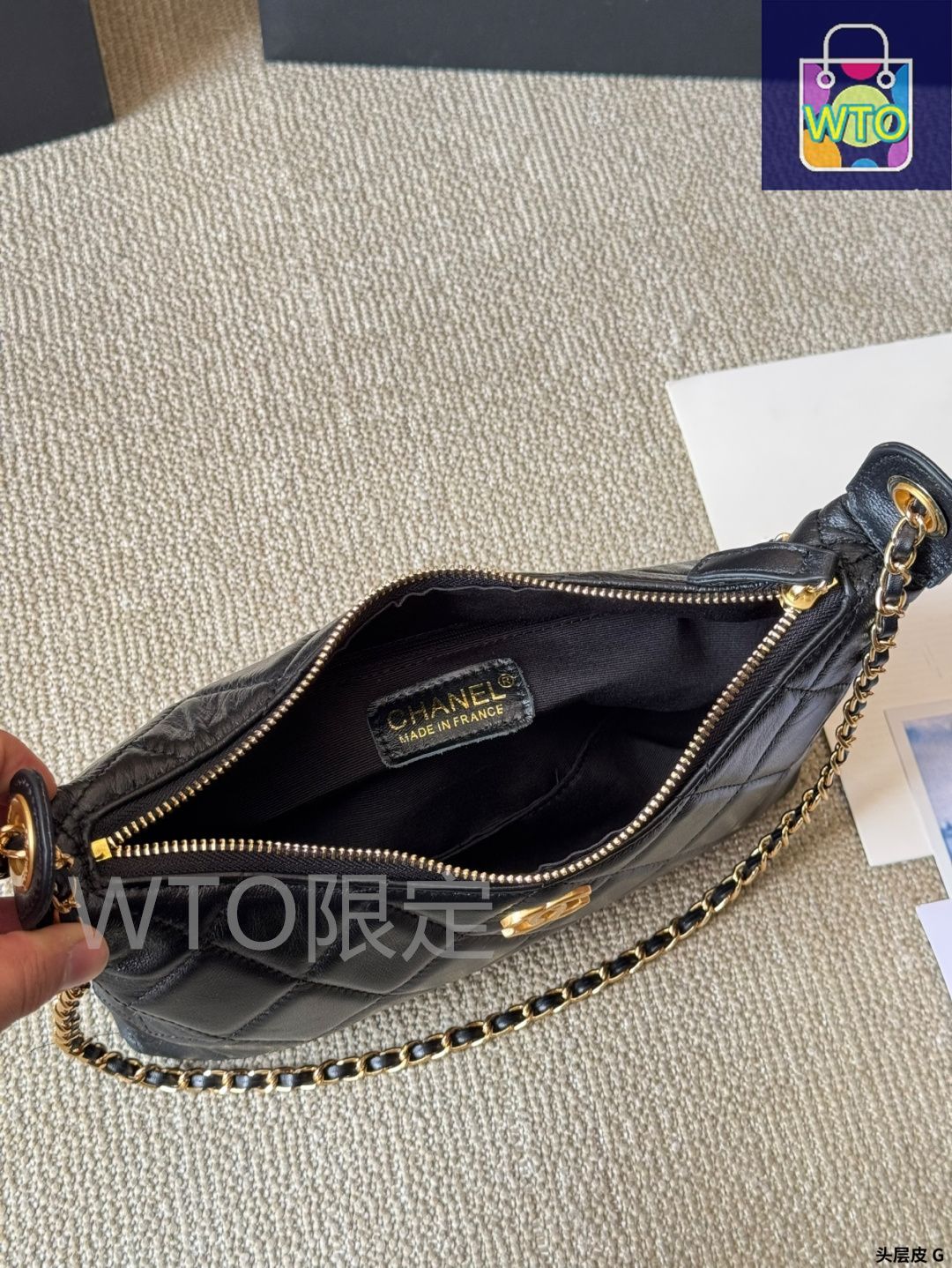 今日特価】Chanel 25s Black Gold Hobo ～25s ブラックゴールド